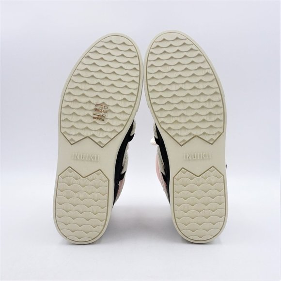 INUIKII Patchwork Winter Ankle Boots in Black and White - FCM62 - Picture 10 of 16